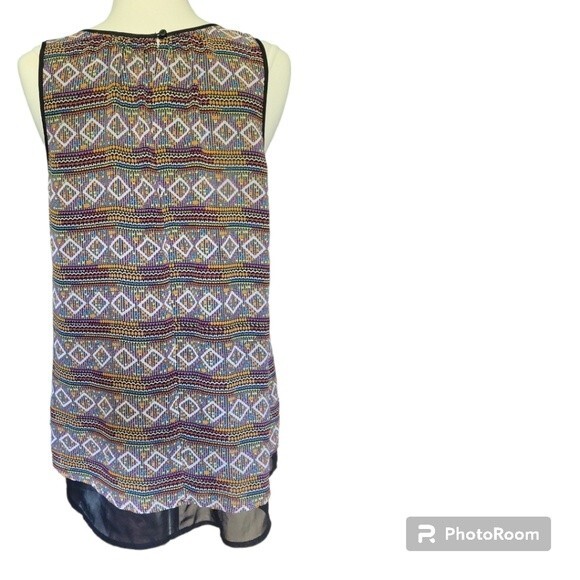 Black Rainn Rainbow Print Tank Top - L - Picture 5 of 10